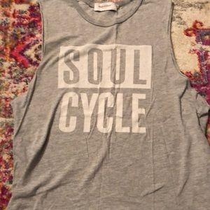 SoulCycle women’s XS gray muscle tank